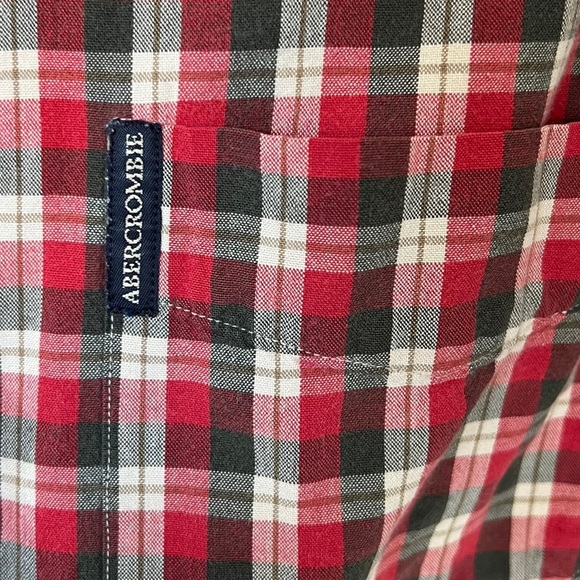 Abercrombie The Big Shirt 100percent heavy cotton plaid button down ex condition - Picture 4 of 8